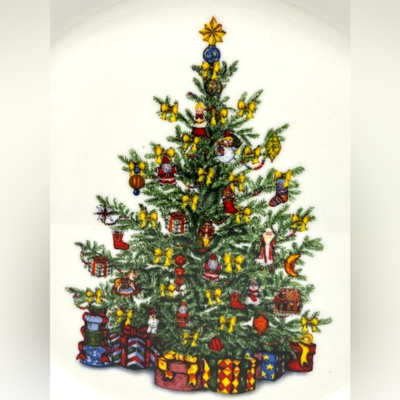 Christopher Radko Traditions Holiday Celebrations Christmas Tree Dinner Plate - Picture 8 of 12